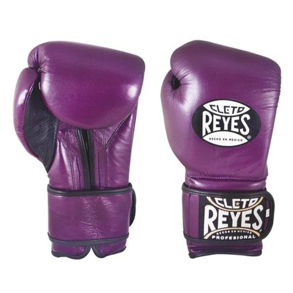 CLETO REYES GLOVES HOOK AND LOOP METALLIC PURPLE - Image 5
