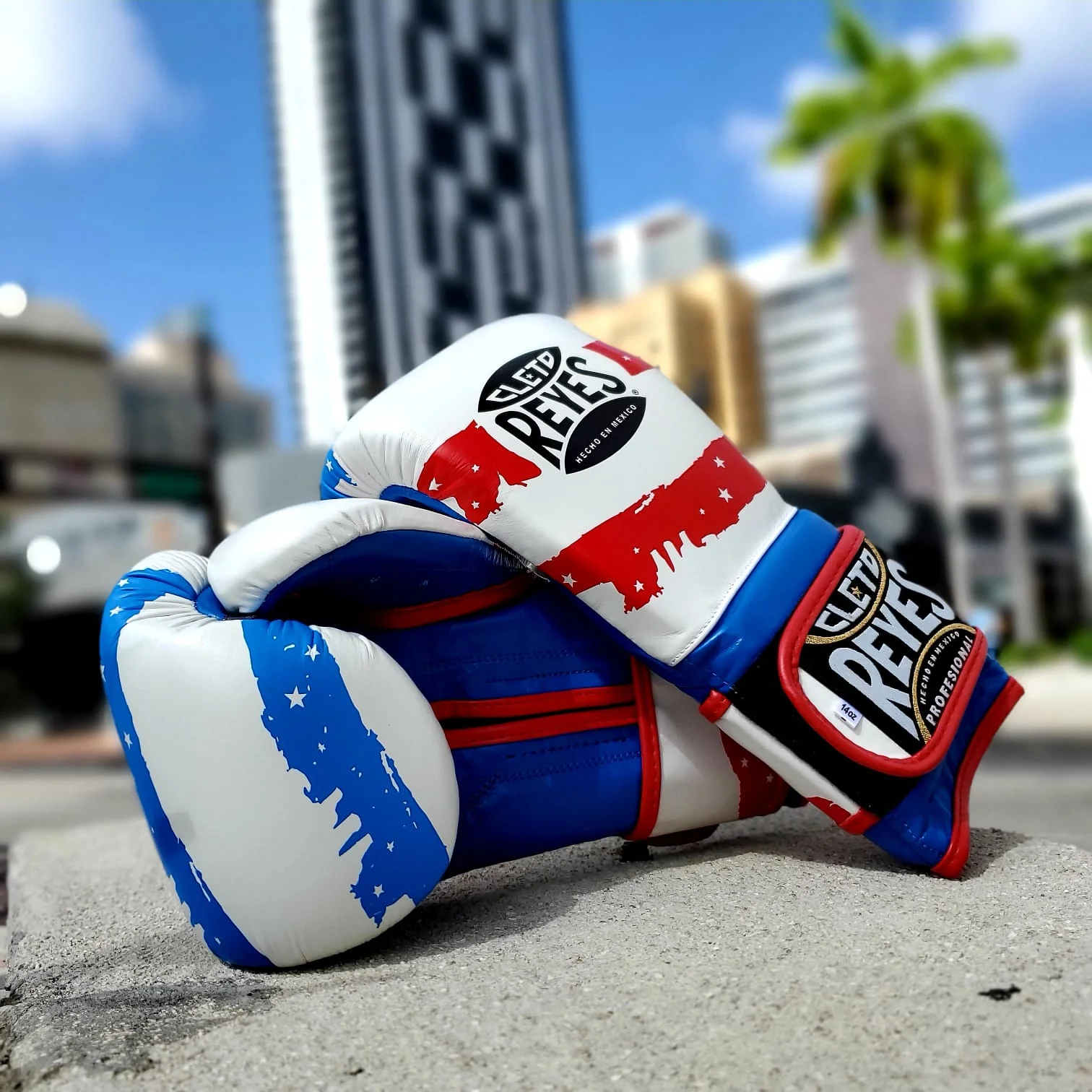 CLETO REYES GLOVES HOOK AND LOOP USA FLAG - Image 2
