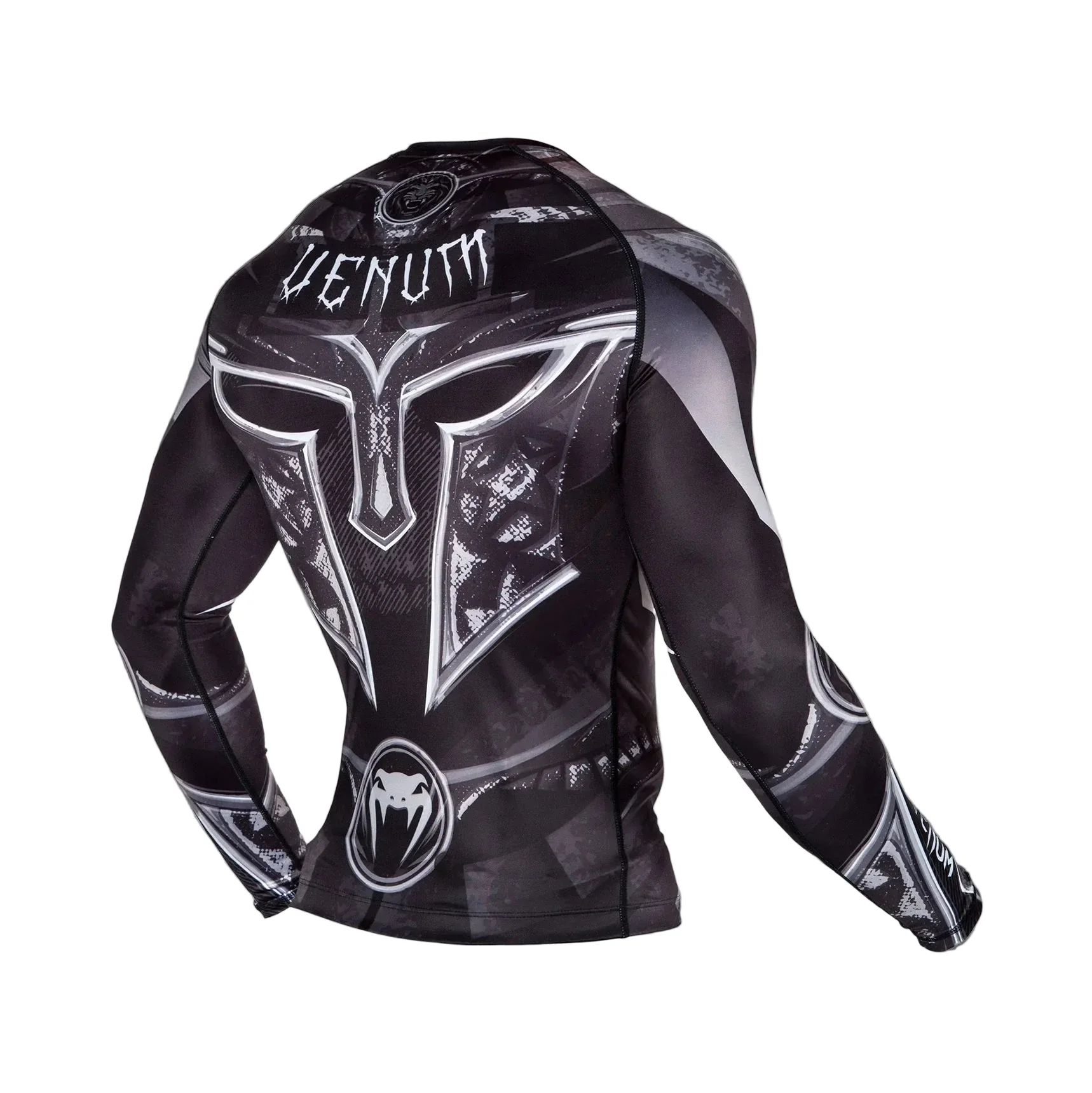 VENUM RASHGUARD GLADIATOR 3.0 L/S BLACK/WHITE - Image 2