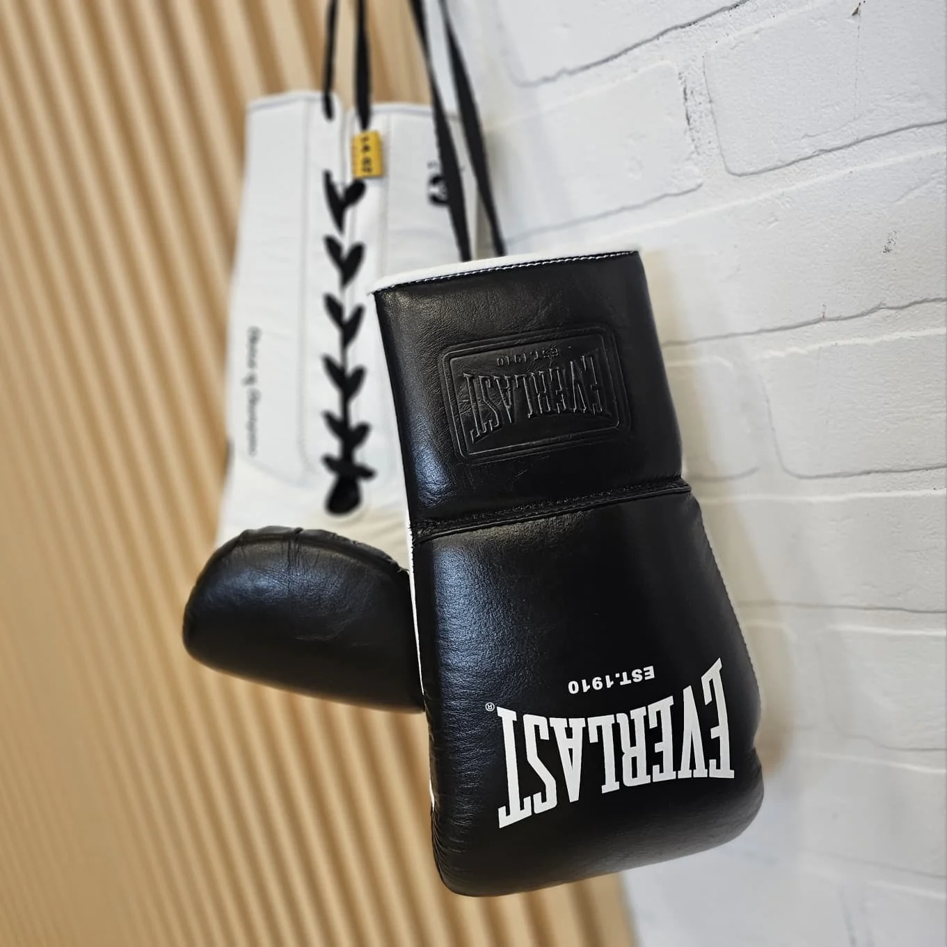 EVERLAST GLOVES LACE POWERLOCK OG PRO LEATHER BLACK - Image 2