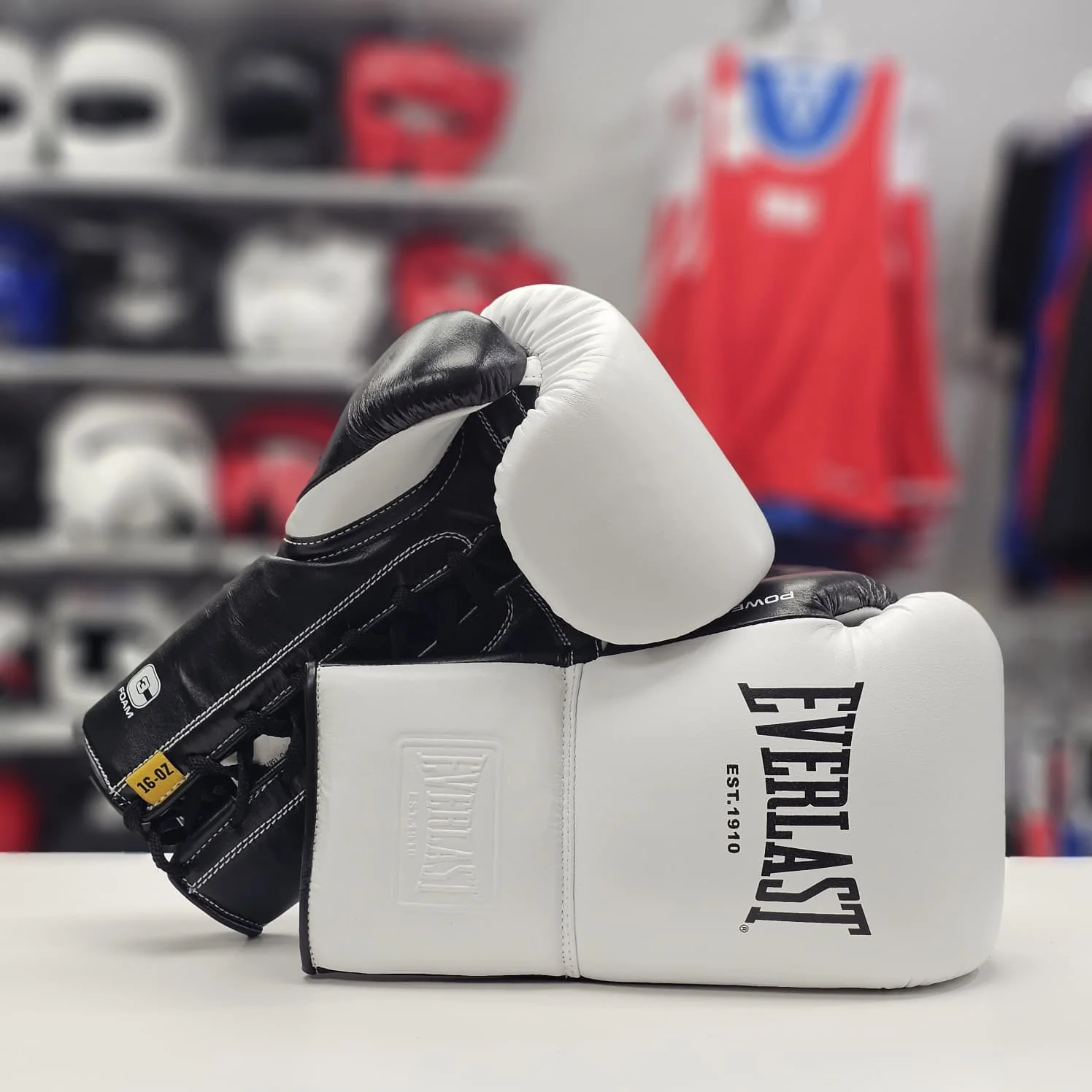 EVERLAST GLOVES LACE POWERLOCK OG PRO LEATHER WHITE - Image 2