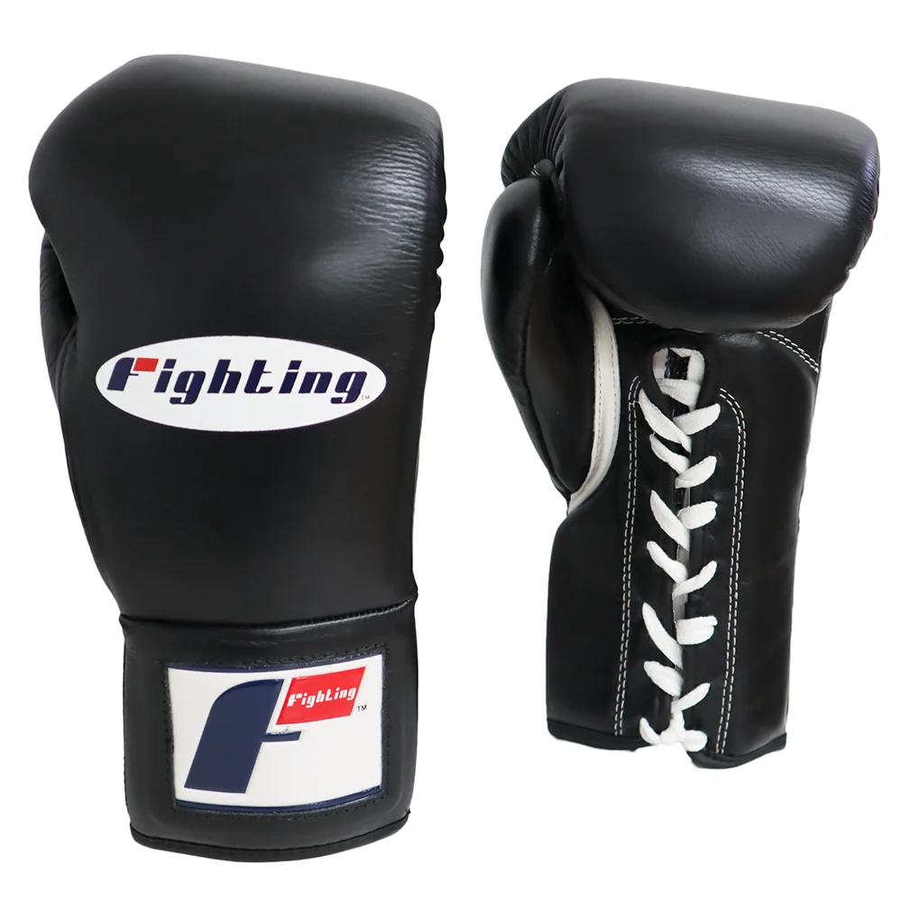 FIGHTING GLOVES PRO FIGHT CERTIFIED -BLACK