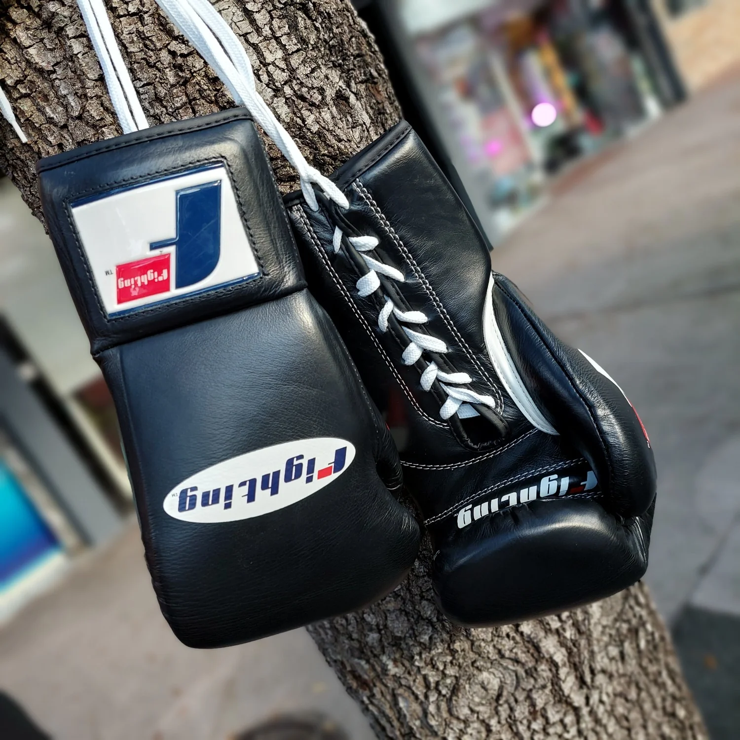 FIGHTING GLOVES PRO FIGHT CERTIFIED -BLACK - Image 3