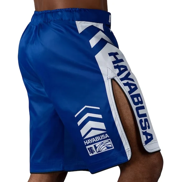 HAYABUSA SHORTS ICON LONG BLUE/WHITE - Image 3
