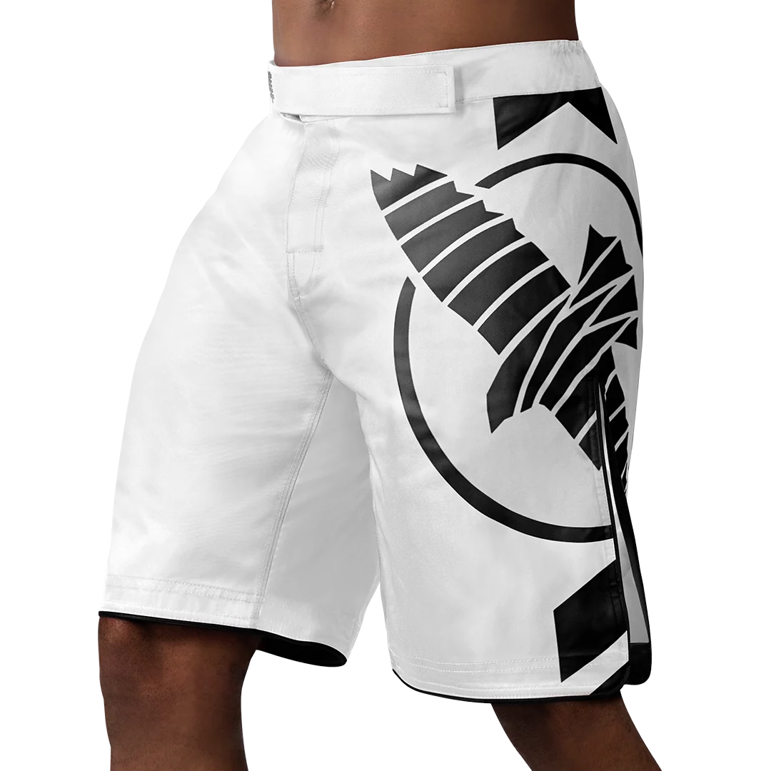HAYABUSA SHORTS ICON LONG WHITE/BLACK