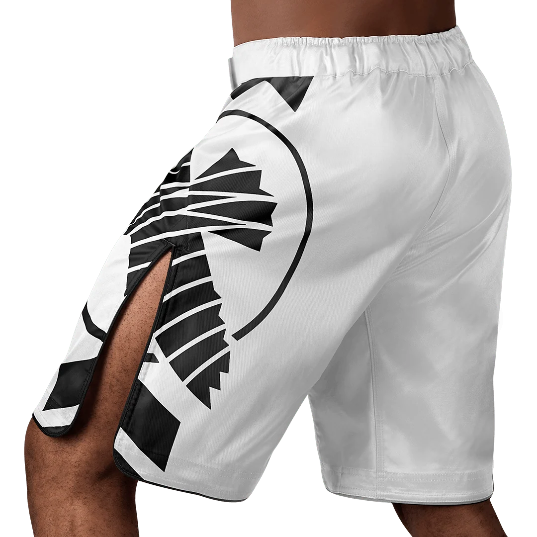HAYABUSA SHORTS ICON LONG WHITE/BLACK - Image 2