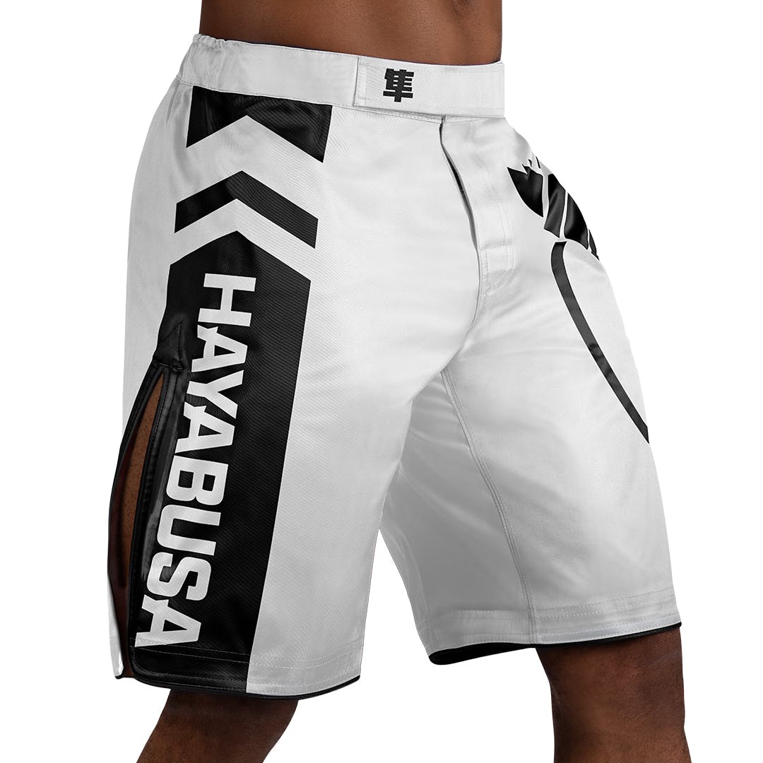 HAYABUSA SHORTS ICON LONG WHITE/BLACK - Image 3