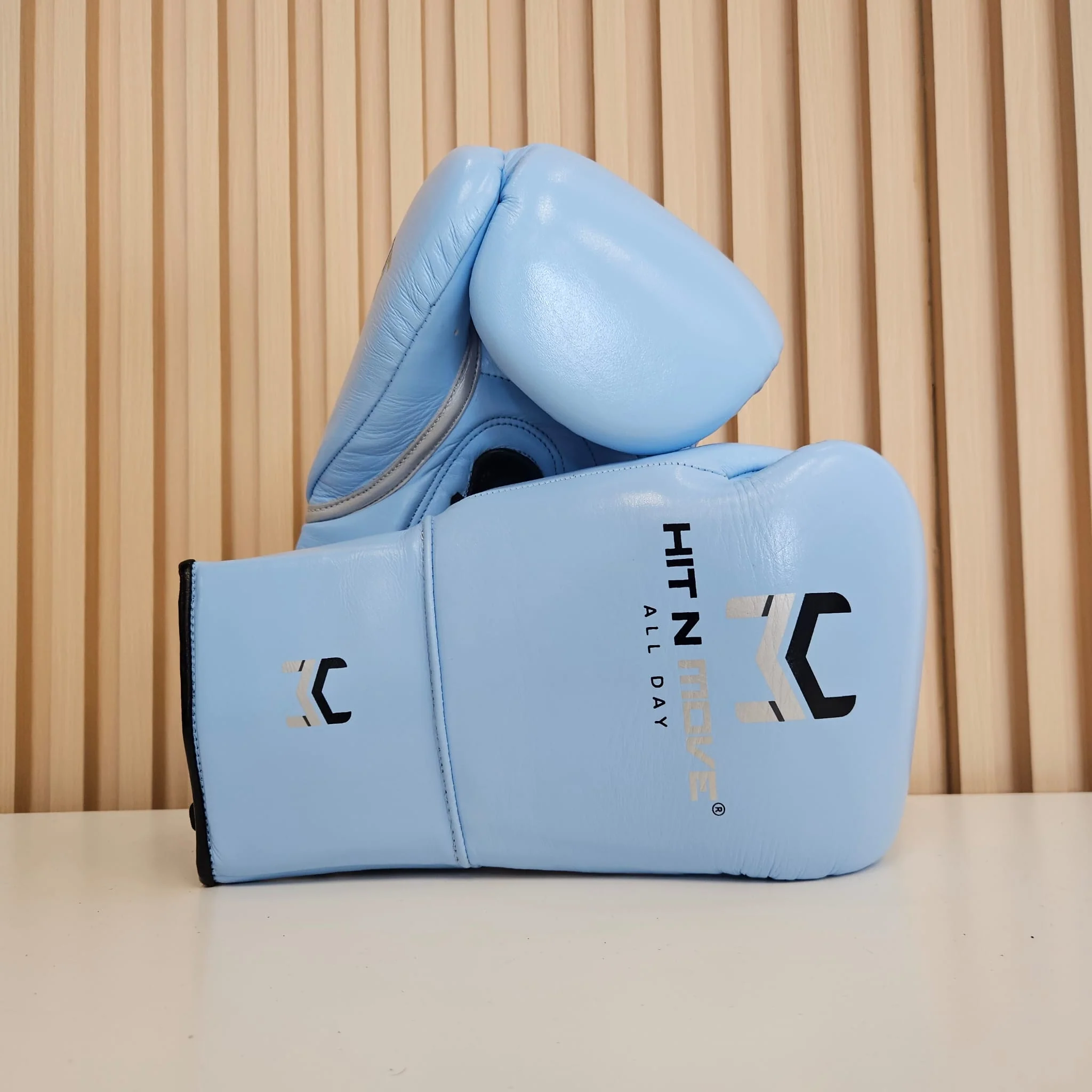 HIT N MOVE GLOVES PRO BALANCE LACE UP SKY BLUE - Image 2