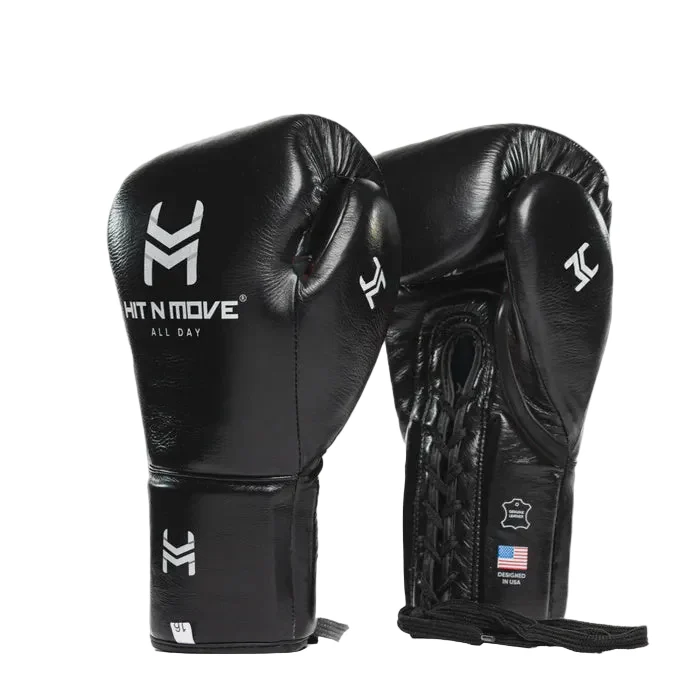 HIT N MOVE GLOVES PRO LACE UP BLACK