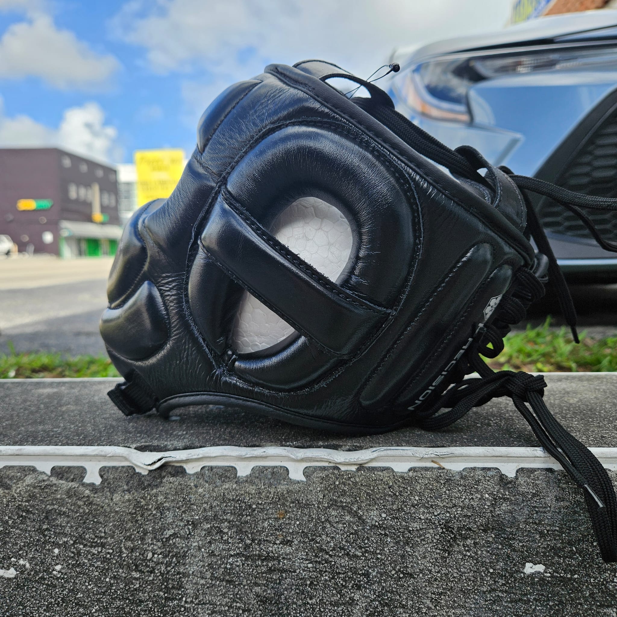 HIT N MOVE HEADGEAR AIR ARMOUR CHEEK BLACK SILVER - Image 4