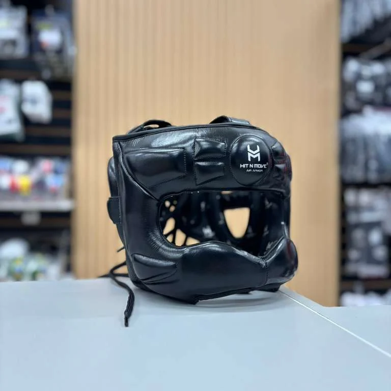 HIT N MOVE HEADGEAR FACE SAVER VISION BLACK /SILVER - Image 2