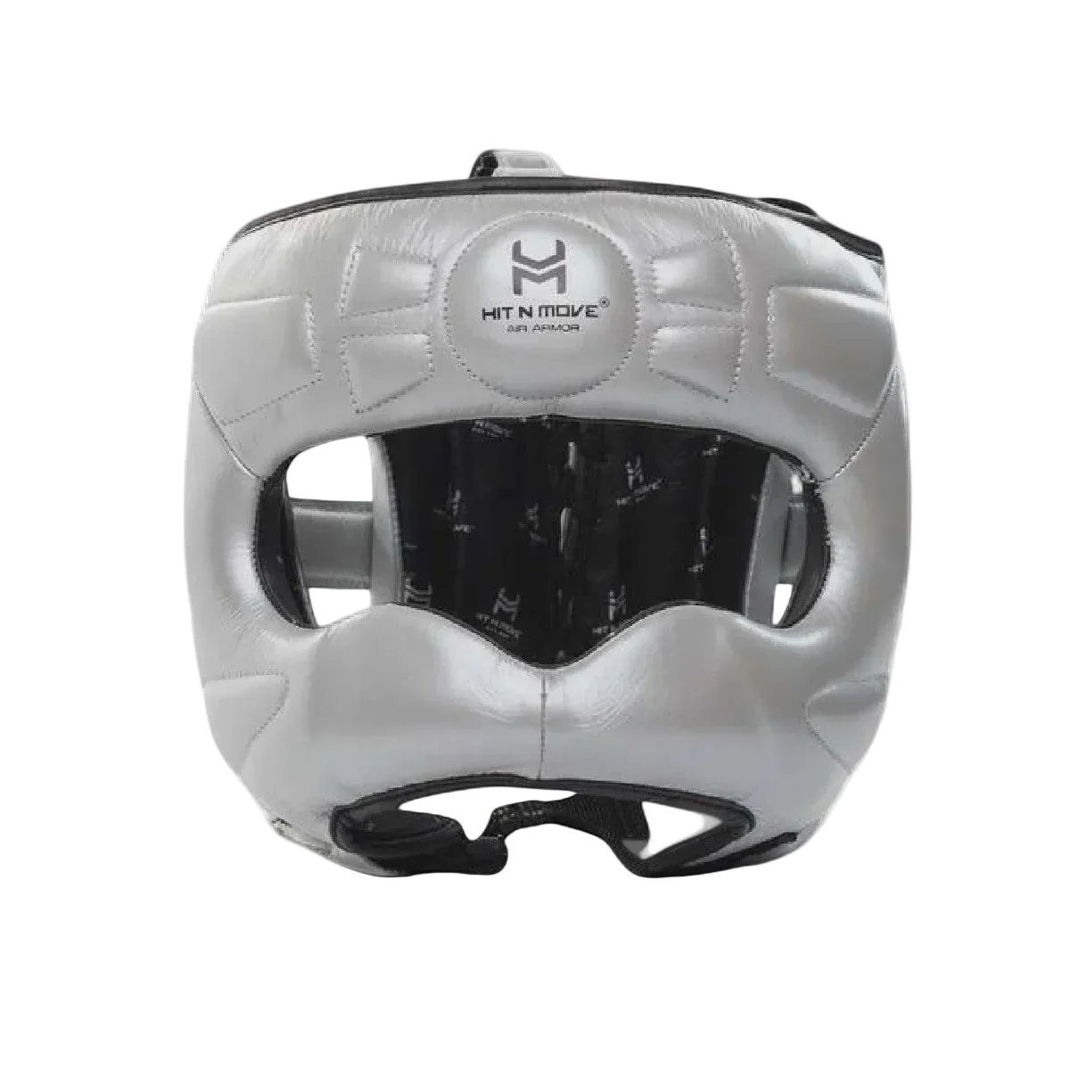HIT N MOVE HEADGEAR FACE SAVER VISION SILVER