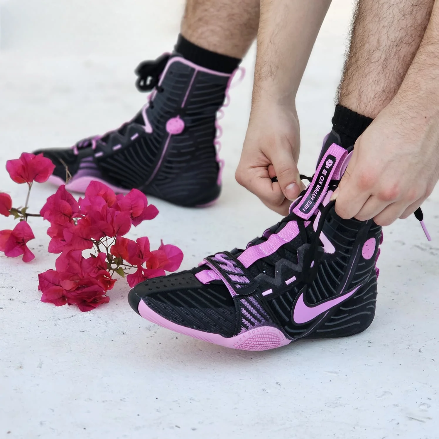 NIKE BOXING SHOES HYPERKO 3 BLACK/MAGENTA - Image 2