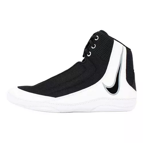NIKE WRESTLING SHOES INFLICT 4 WRESTLING BLACK/WHITE/GREY