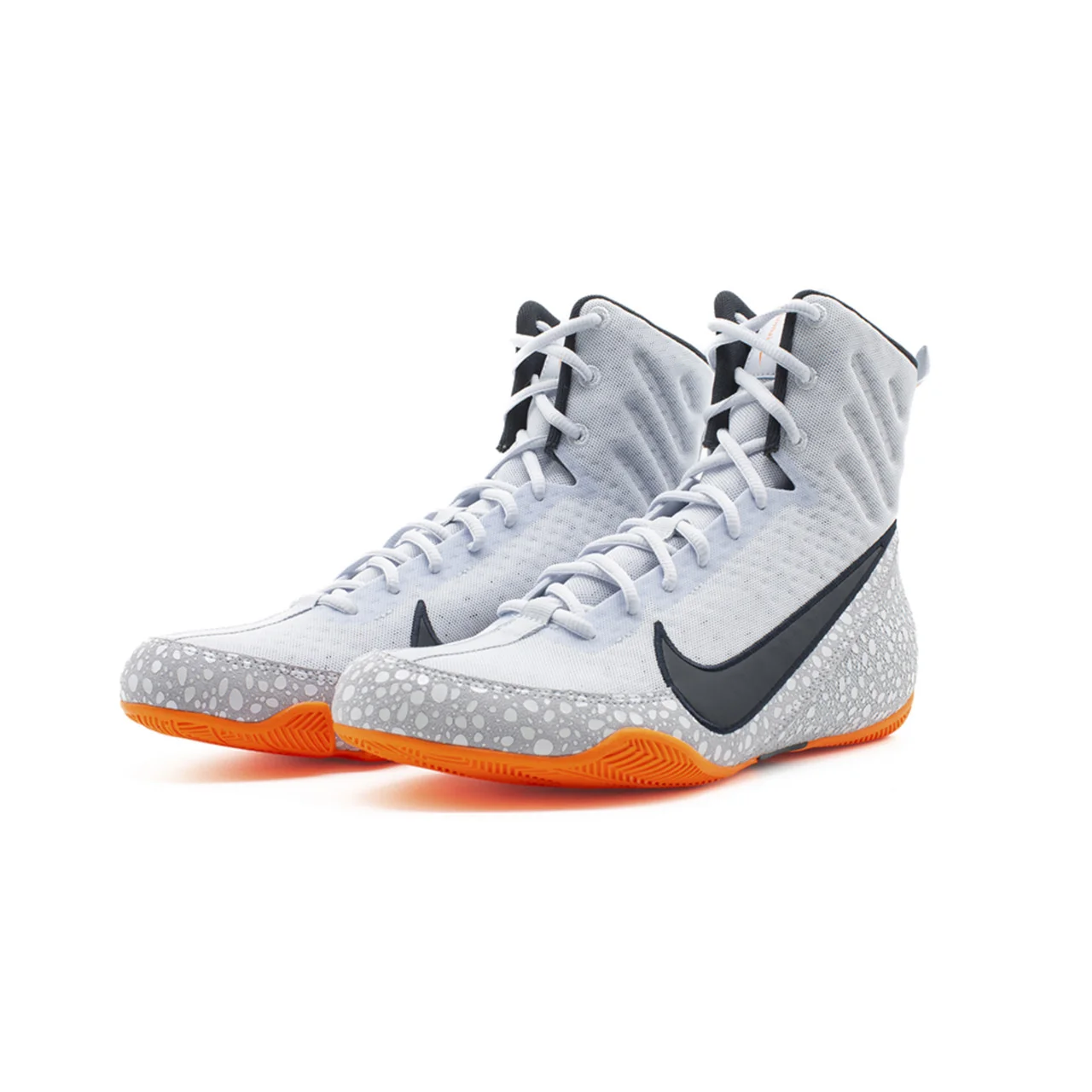 NIKE BOXING SHOES MACHOMAI 3 LIMITED EDITION GREY/ORANGE - Image 4