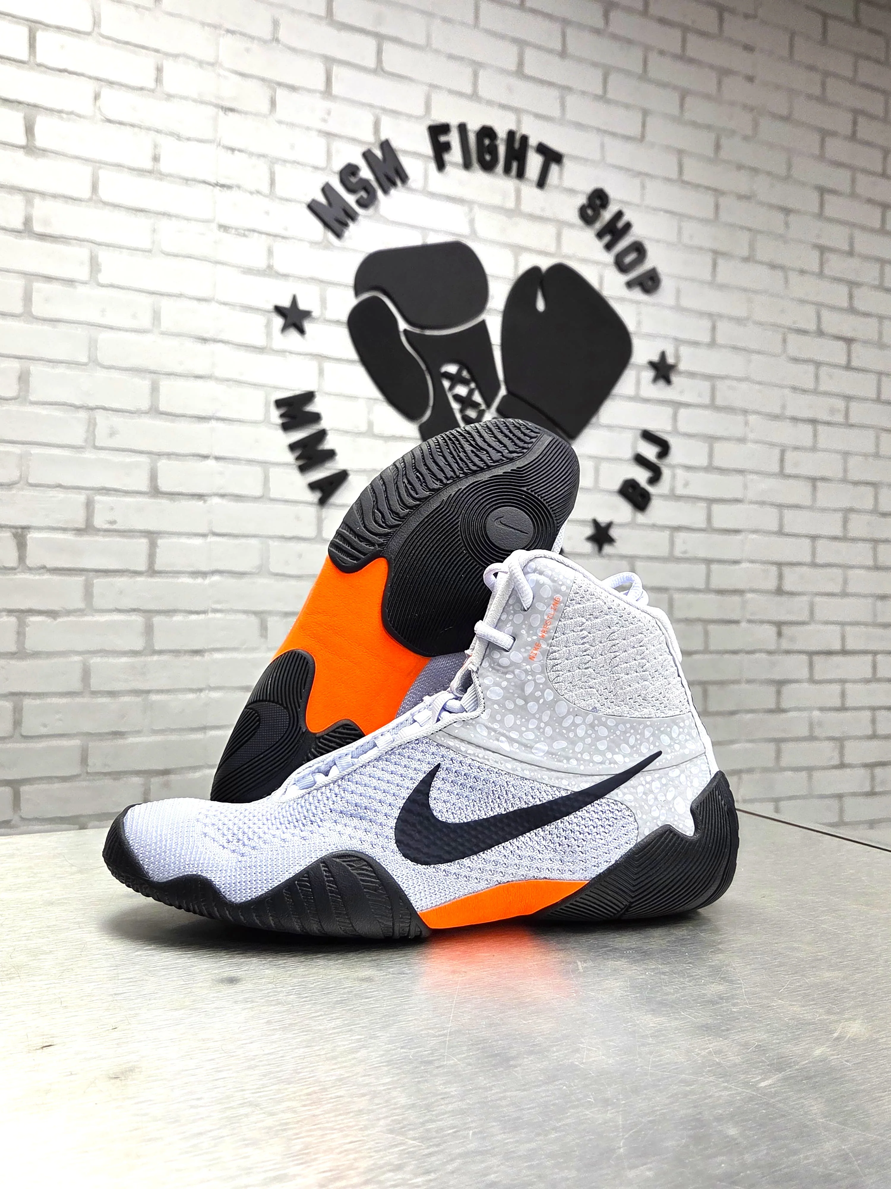 NIKE WRESTLING SHOES TAWA WRESTLING LIMITED GREY/BLACK - Image 3