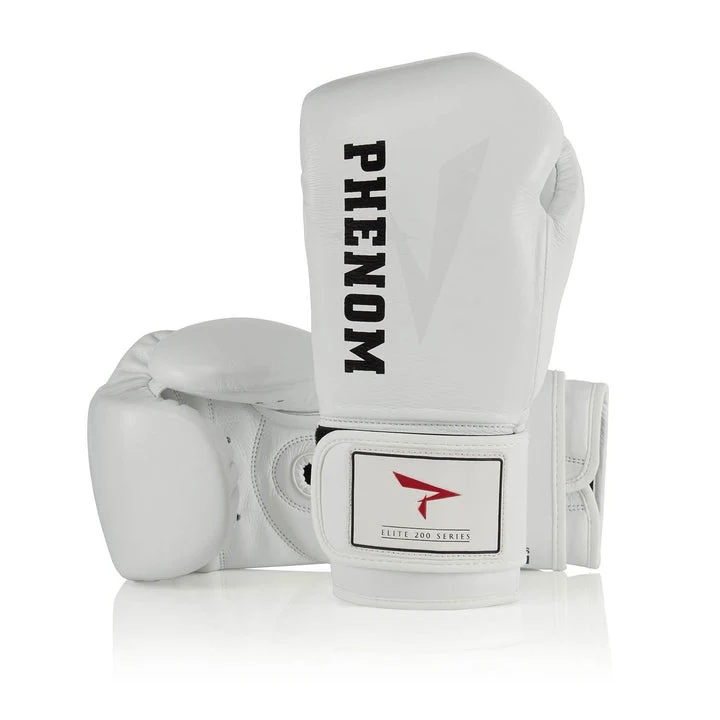 PHENOM BOXING GLOVES ELITE BAG XDT-200 HOOK AND LOOP WHITE - Image 4