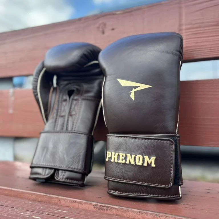 PHENOM BOXING GLOVES SG-235S HOOK LOOP LEGACY BROWN - Image 2