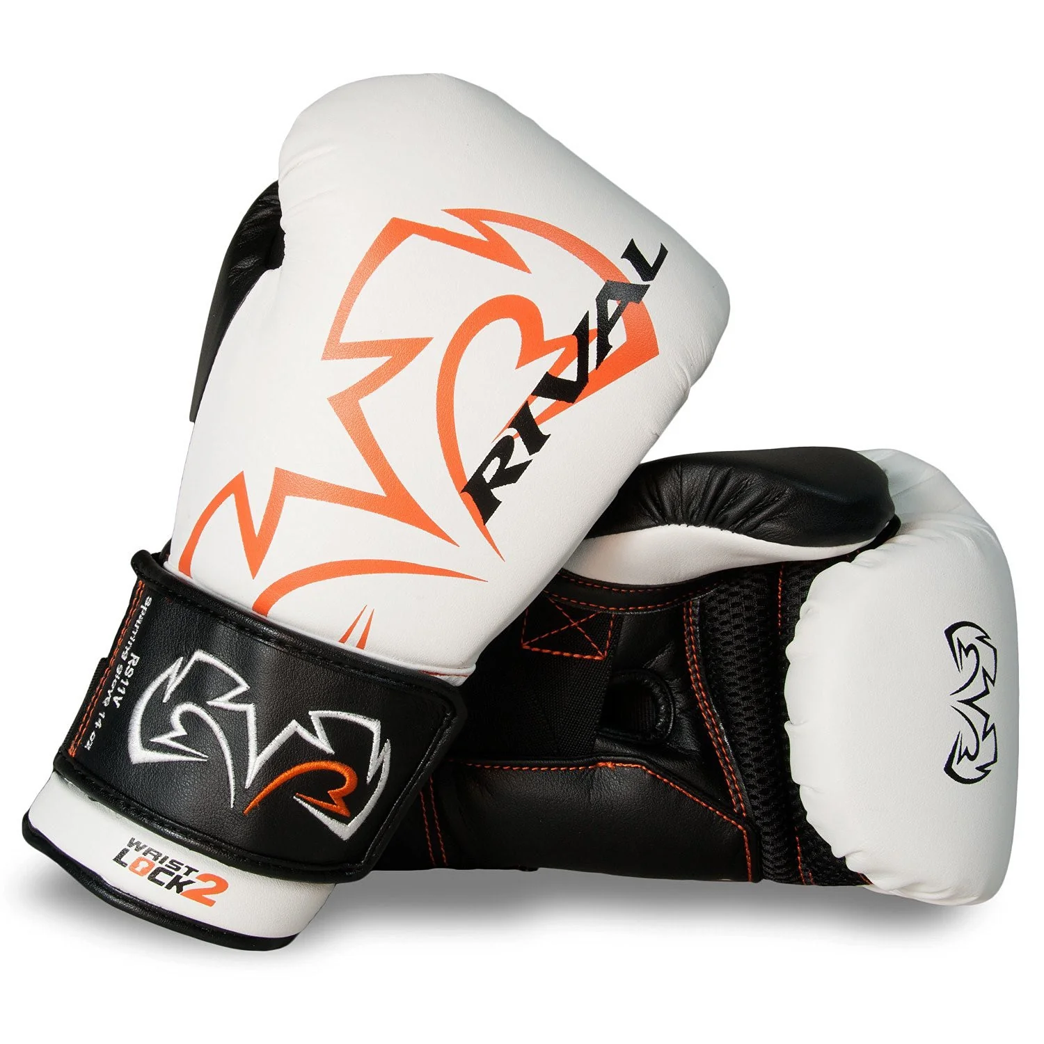 RIVAL GLOVES RS11V BOXING HOOK AND LOOP WHITE/BLACK - Image 4