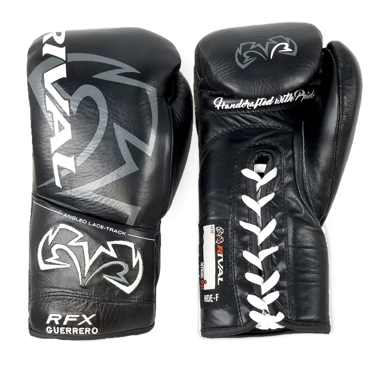RIVAL GLOVES LACE RFX GUERRERO PRO FIGHT HDE-F BLACK