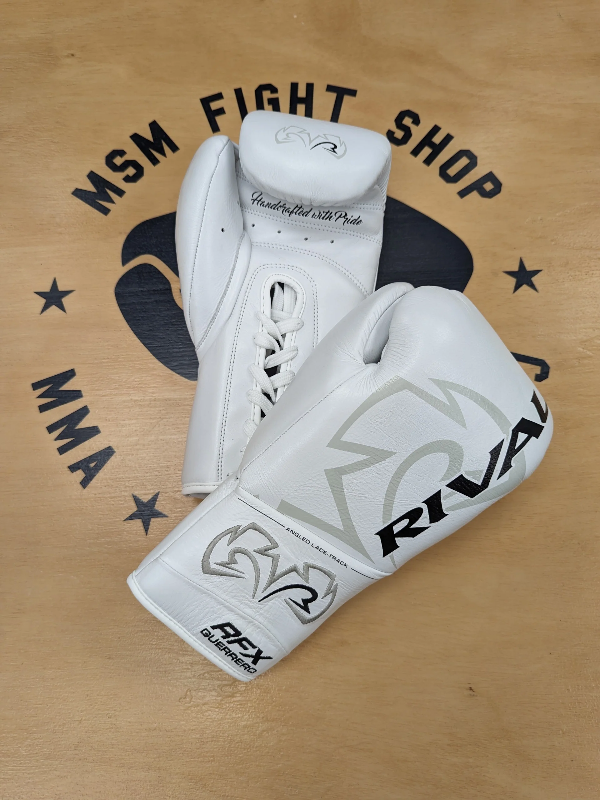 RIVAL GLOVES LACE RFX GUERRERO PRO FIGHT HDE-F WHITE - Image 2