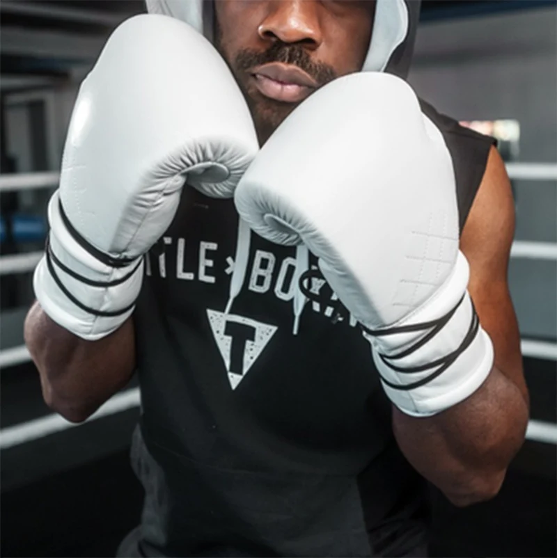 TITLE GLOVES KO-VERT SPARRING LACE WHITE - Image 3