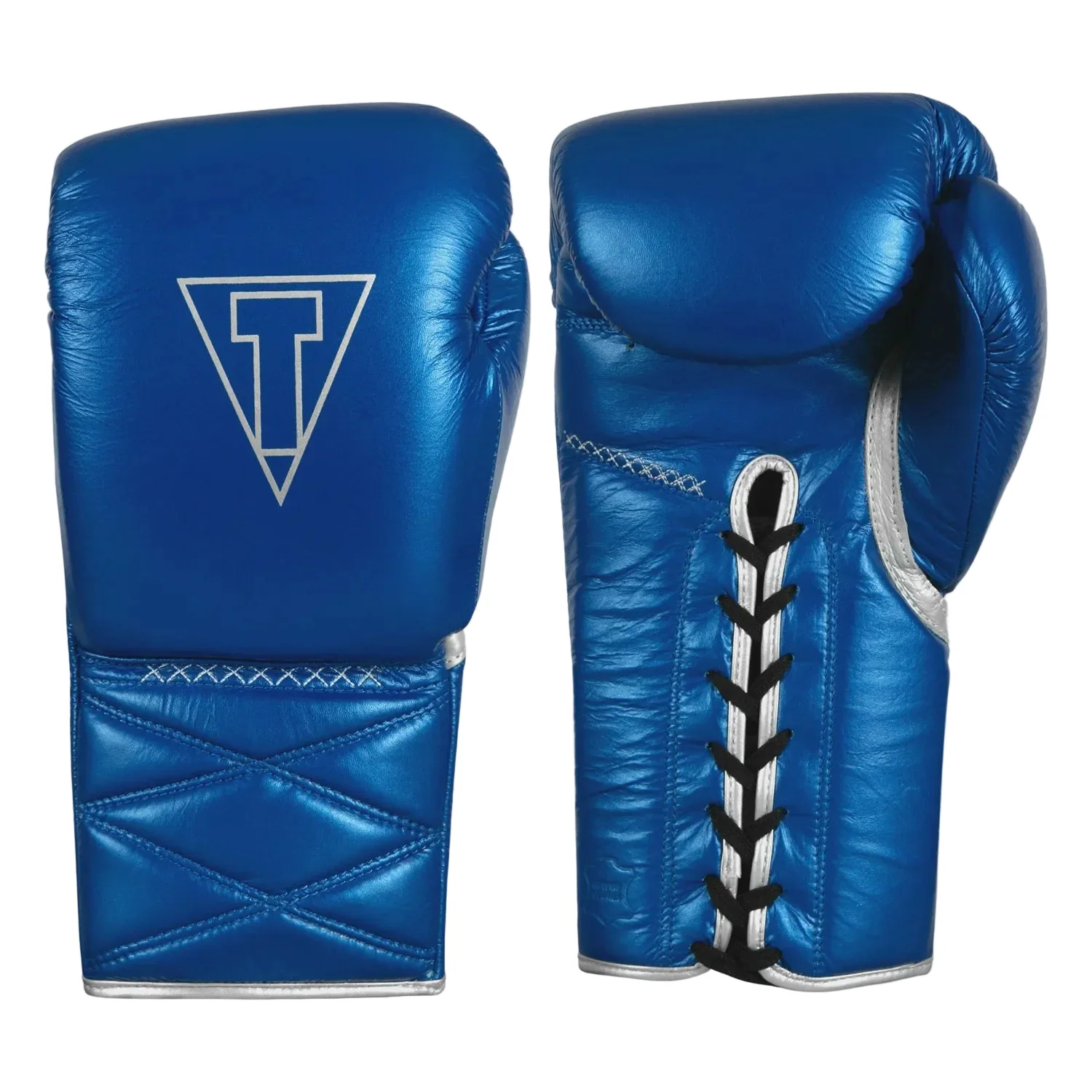 TITLE GLOVES MOMENTUM PRO SPARRING BLUE/SILVER
