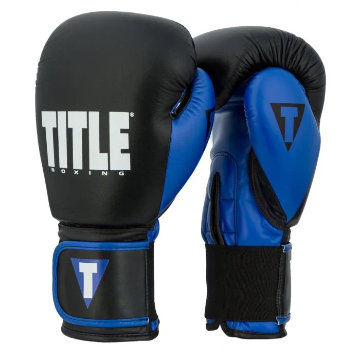 TITLE GLOVES DYNAMIC STRIKE HEAVY BLACK/BLUE