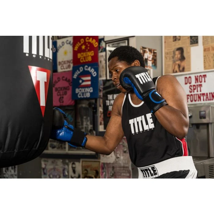 TITLE GLOVES DYNAMIC STRIKE HEAVY BLACK/BLUE - Image 3