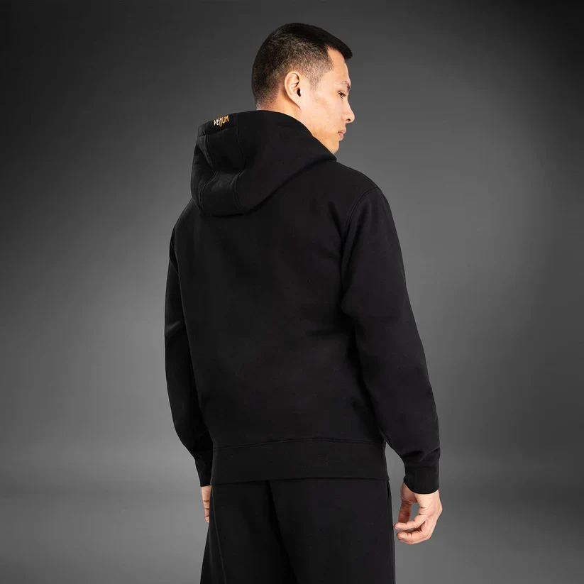 UFC HOODIE BY VENUM FUSION PULLOVER BLACK/GOLD - Image 2