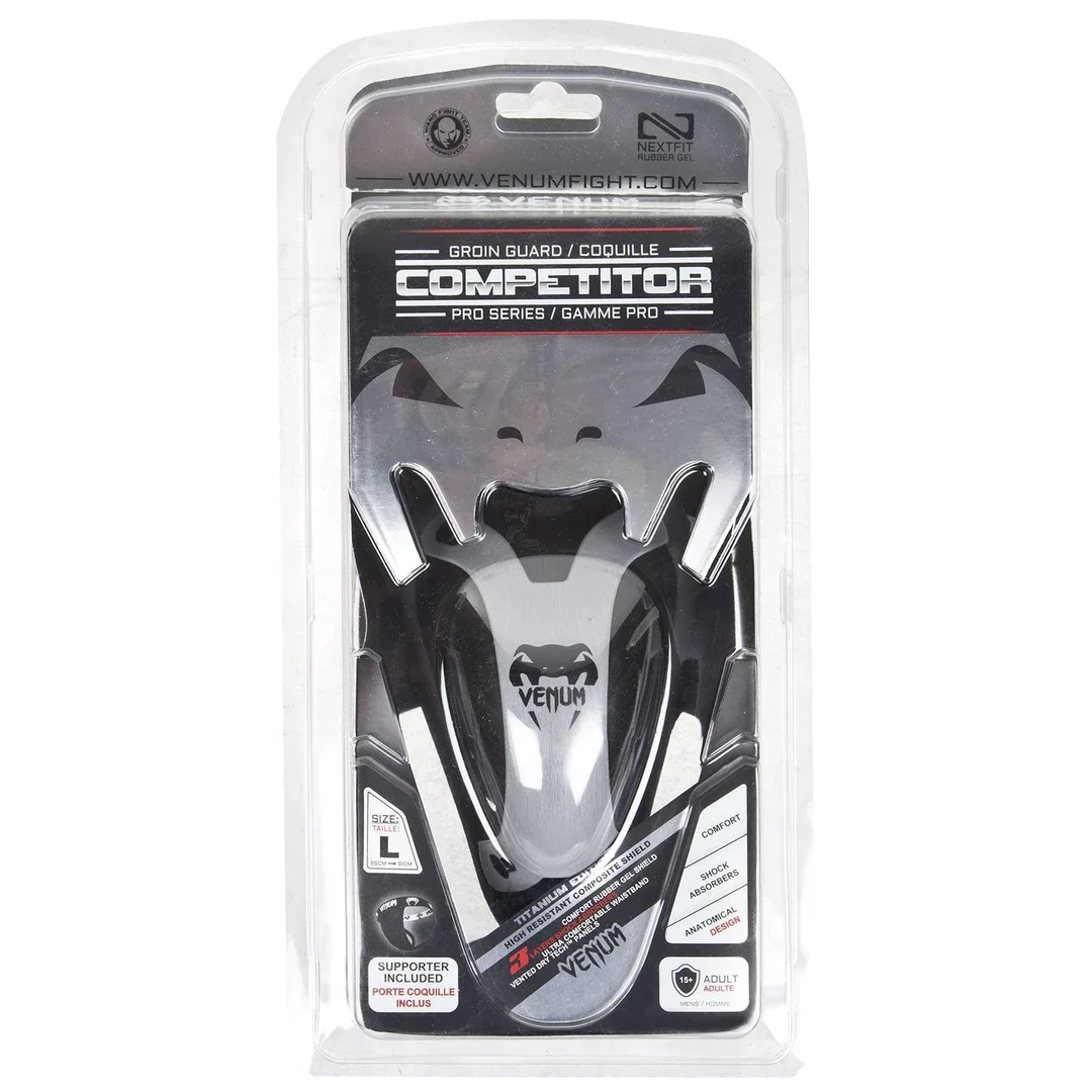 VENUM CUP GROIN GUARD COMPETITOR BLACK/SILVER - Image 3