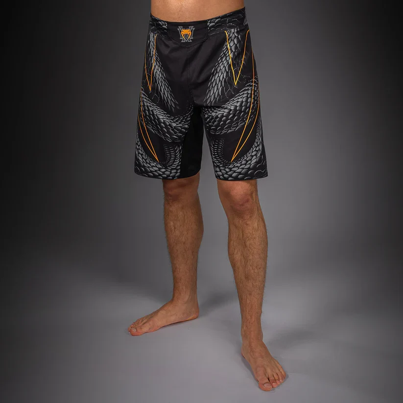 VENUM FIGHT SHORTS MMA MATUPA BLACK/GREY/GOLD - Image 2