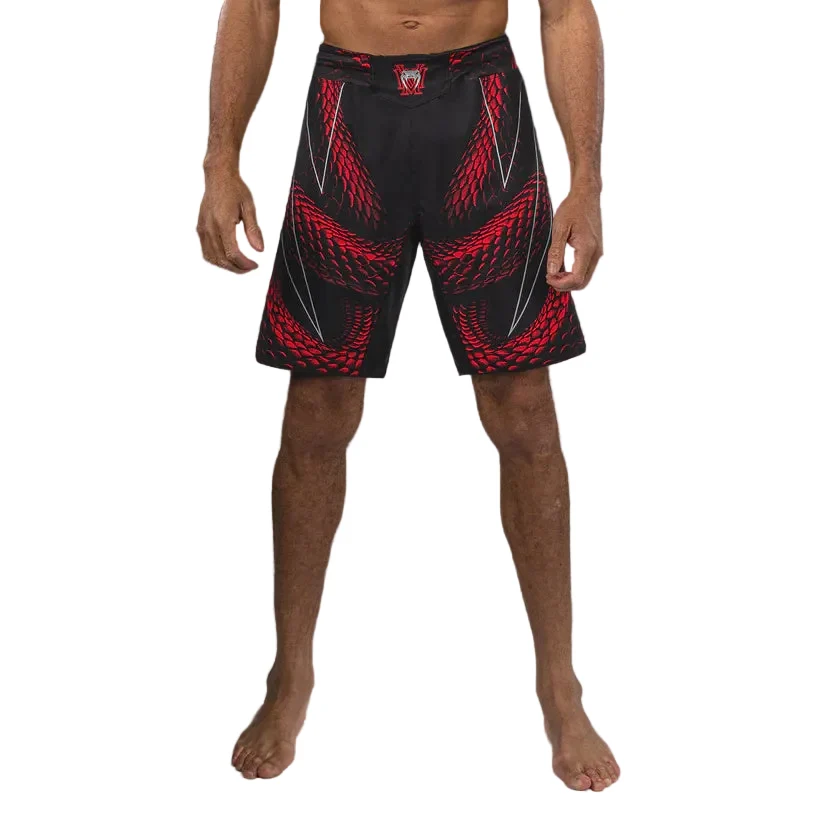 VENUM FIGHT SHORTS MMA MATUPA BLACK/RED/SILVER