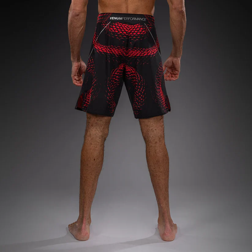 VENUM FIGHT SHORTS MMA MATUPA BLACK/RED/SILVER - Image 3