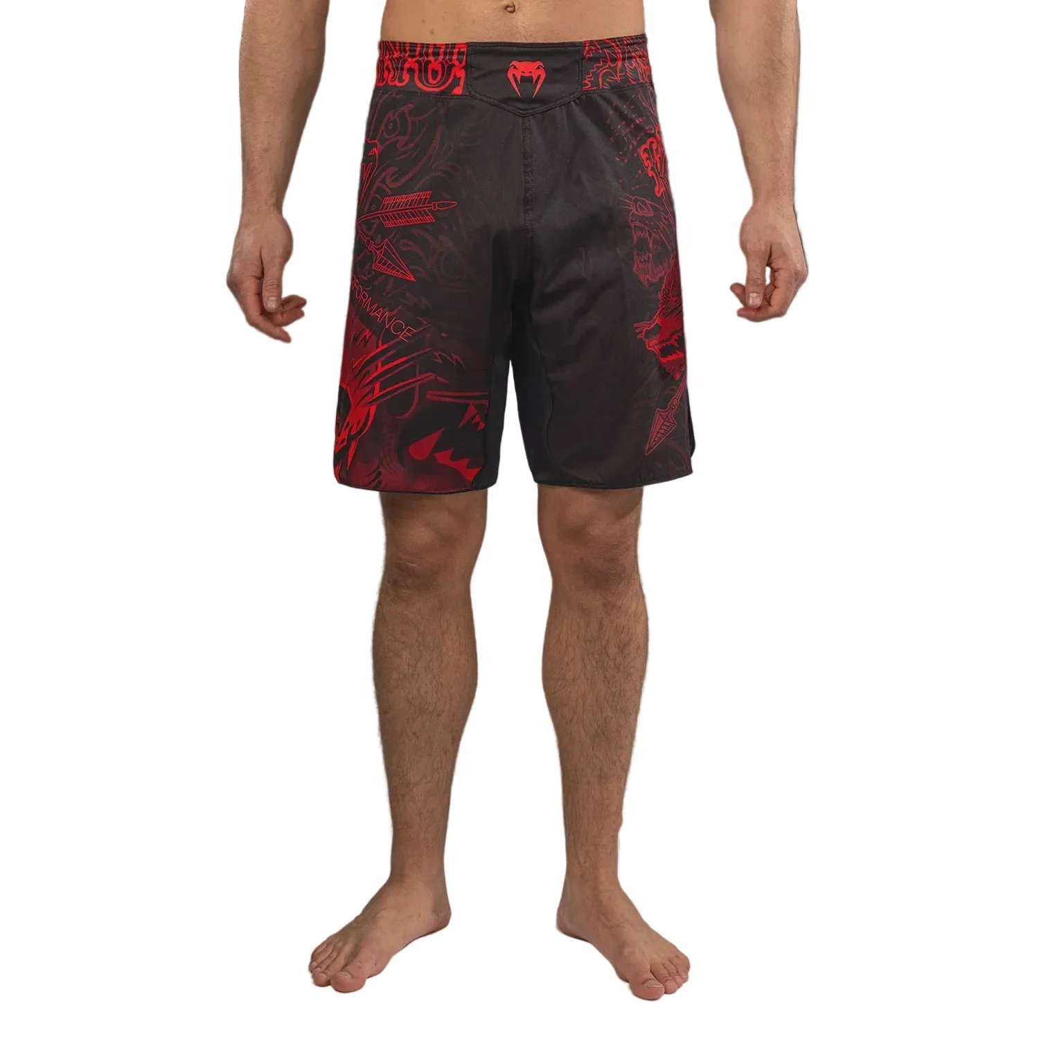 VENUM FIGHT SHORTS WOLF ATAK BLACK/RED