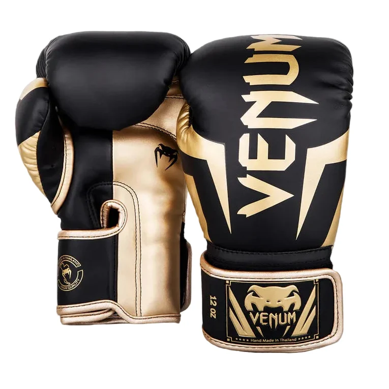 VENUM GLOVES ELITE BOXING BLACK/GOLD
