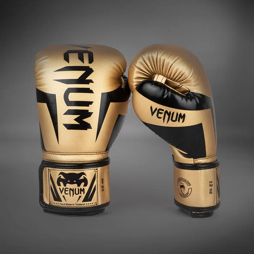 VENUM GLOVES ELITE BOXING H&L GOLD/BLACK - Image 5