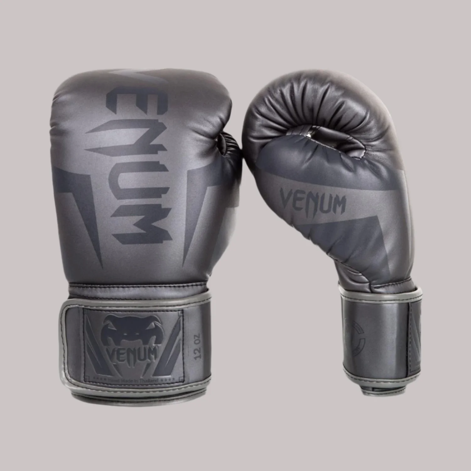 VENUM GLOVES ELITE BOXING H&L GREY/GREY - Image 3