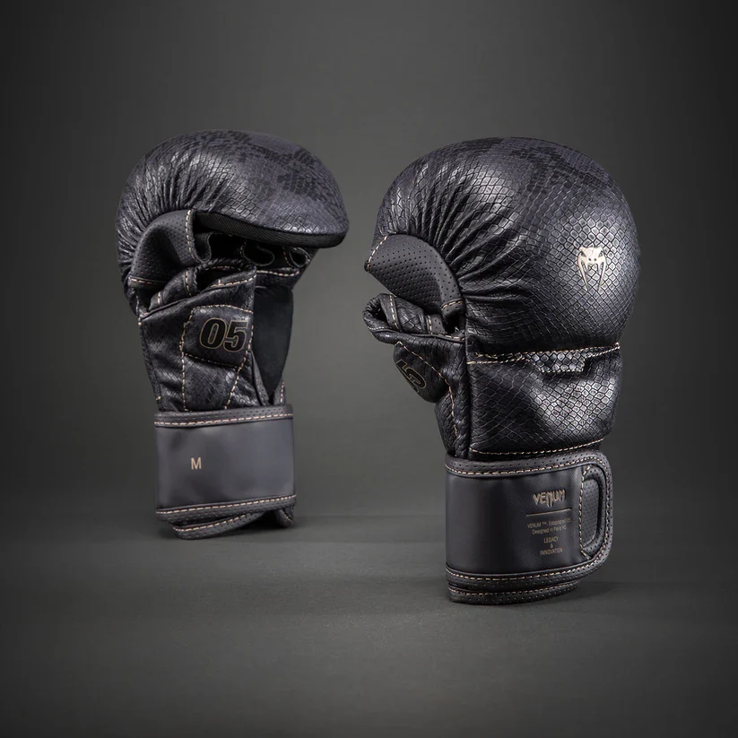 VENUM MMA GLOVES IMPACT EVO SCALES SPARRING DARK PURPLE - Image 3