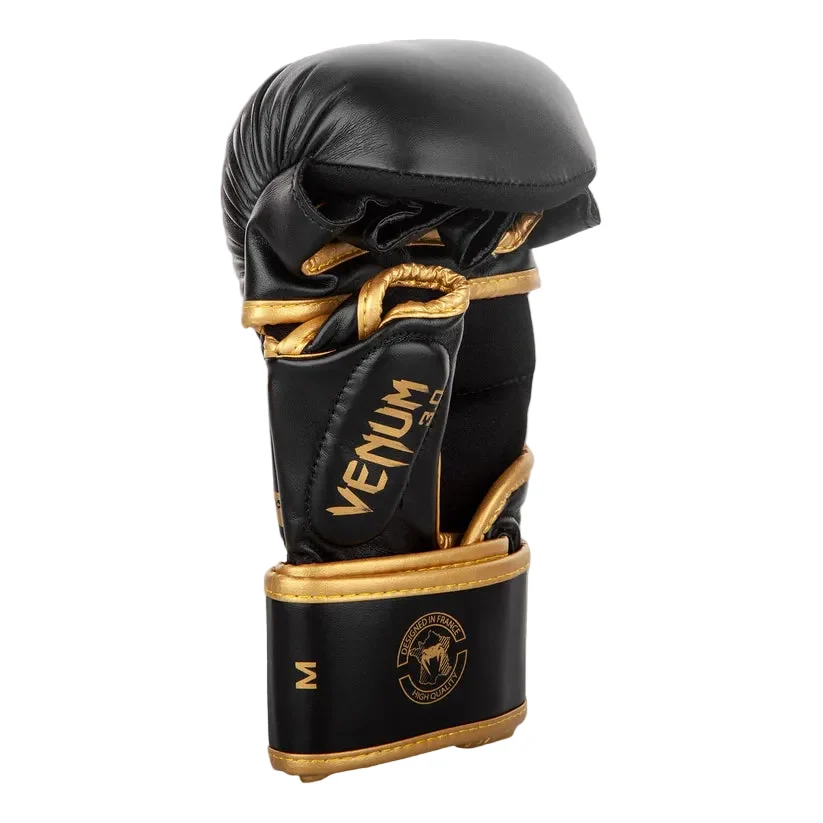 VENUM MMA GLOVES SPARRING CHALLENGER 3.0 BLACK/GOLD - Image 3