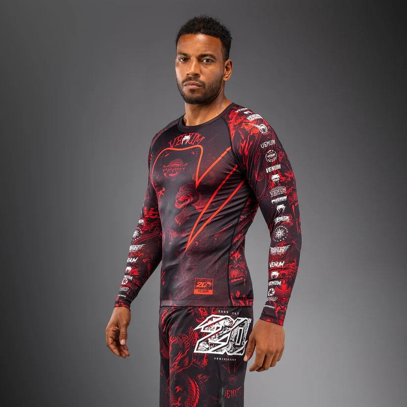 VENUM RASHGUARD L/S 20TH ANNIVERSARY BLACK/RED - Image 4