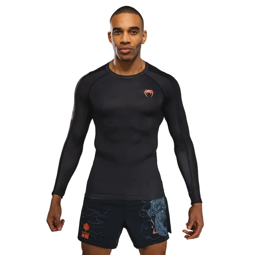 VENUM RASHGUARD L/S THUNDER DRAGON BLACK/GREY/COPPER