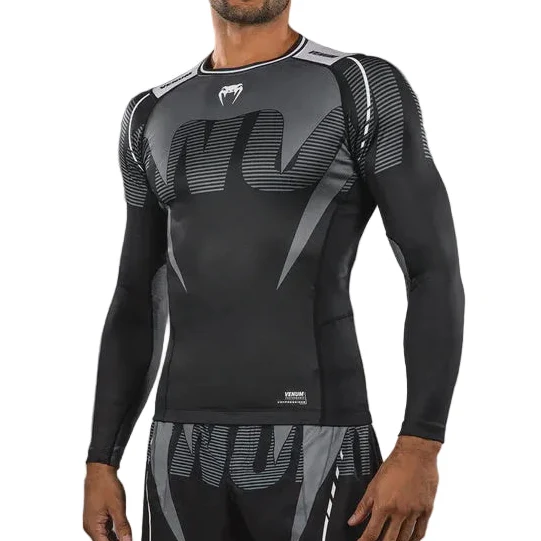 VENUM RASHGUARD L/S ADRENALINE BLACK/SILVER