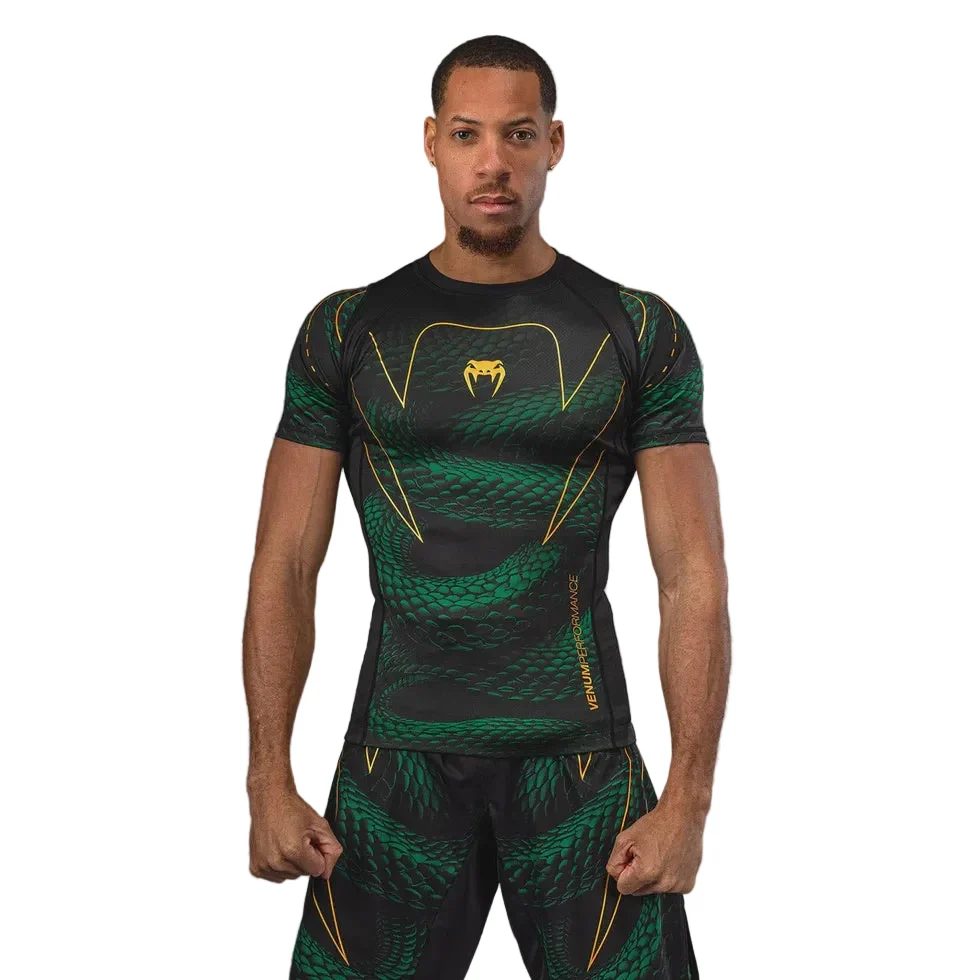 VENUM RASHGUARD S/S MATUPA BLACK/GREEN/GOLD