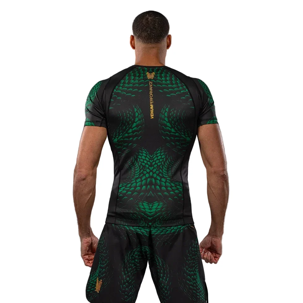 VENUM RASHGUARD S/S MATUPA BLACK/GREEN/GOLD - Image 2