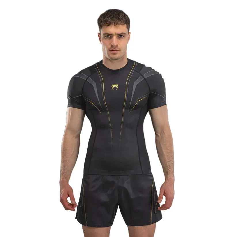 VENUM RASHGUARD S/S STREAMLINE BLACK/GOLD