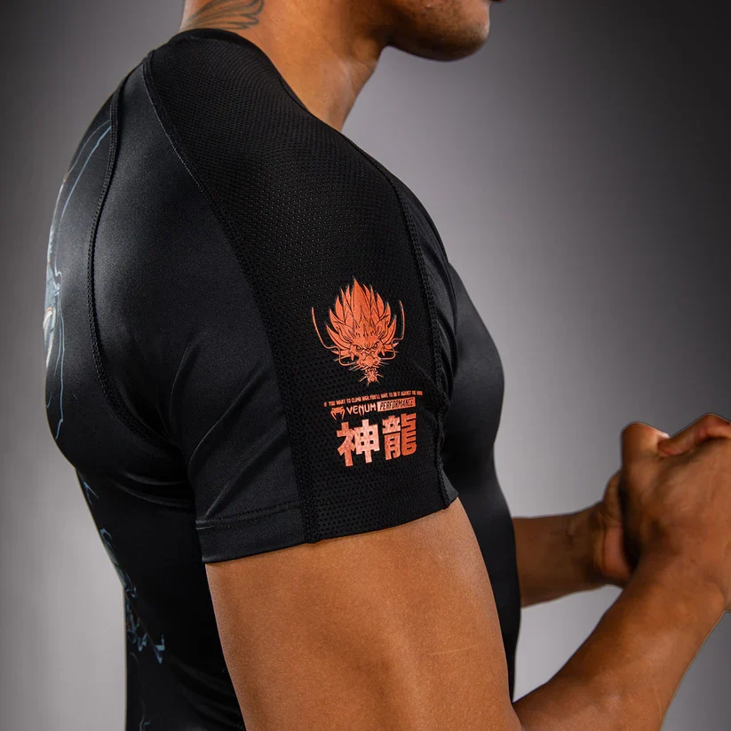 VENUM RASHGUARD S/S THUNDER DRAGON BLACK/GREY/COPPER - Image 3