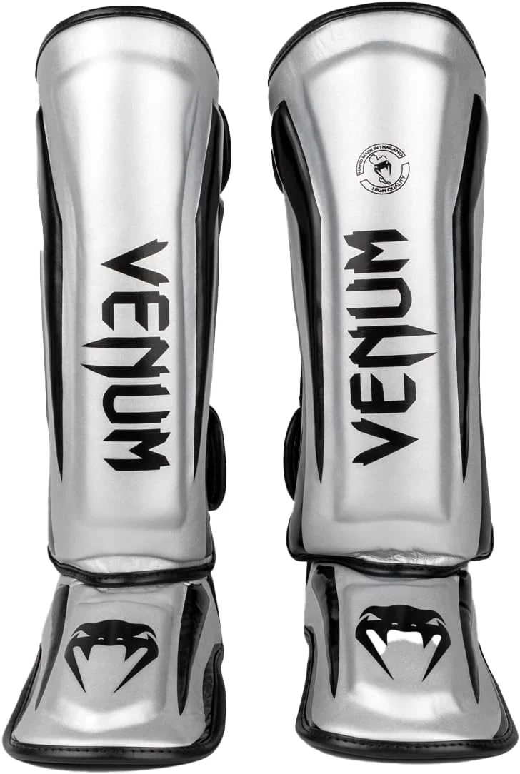 VENUM SHINGUARDS ELITE SILVER/BLACK - Image 3