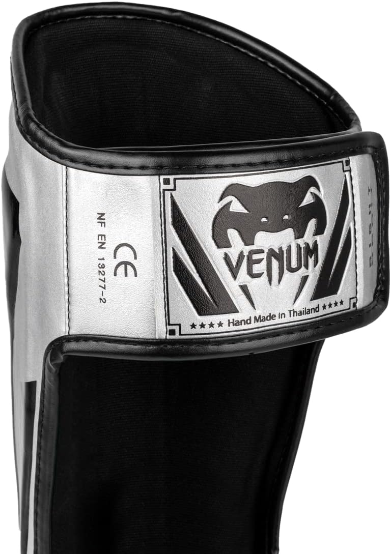 VENUM SHINGUARDS ELITE SILVER/BLACK - Image 4