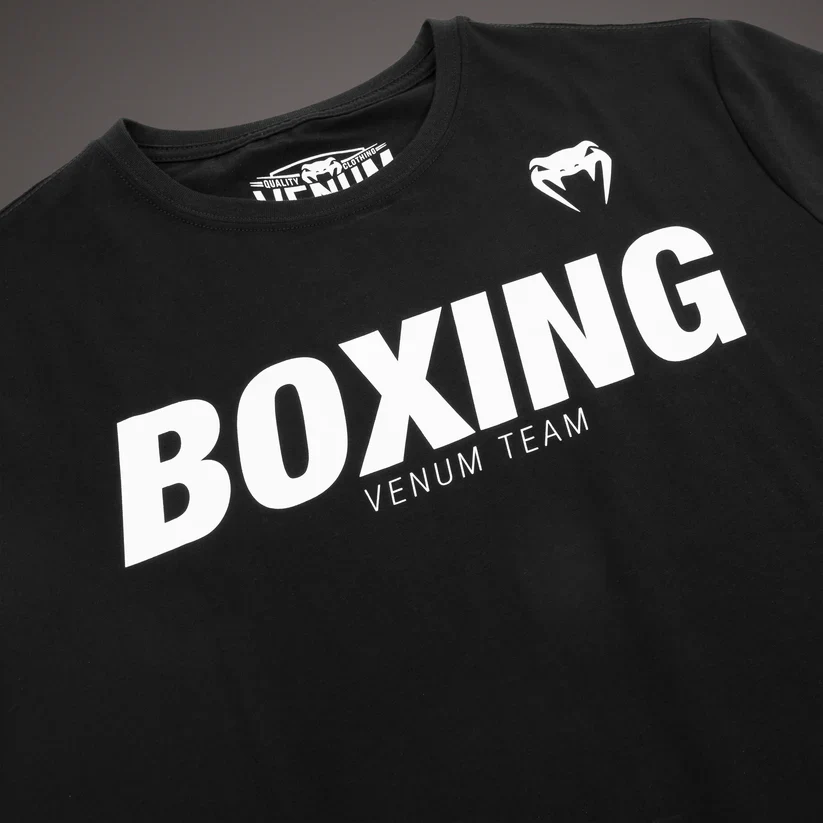 VENUM SHIRT BOXING VT BLACK/WHITE - Image 3